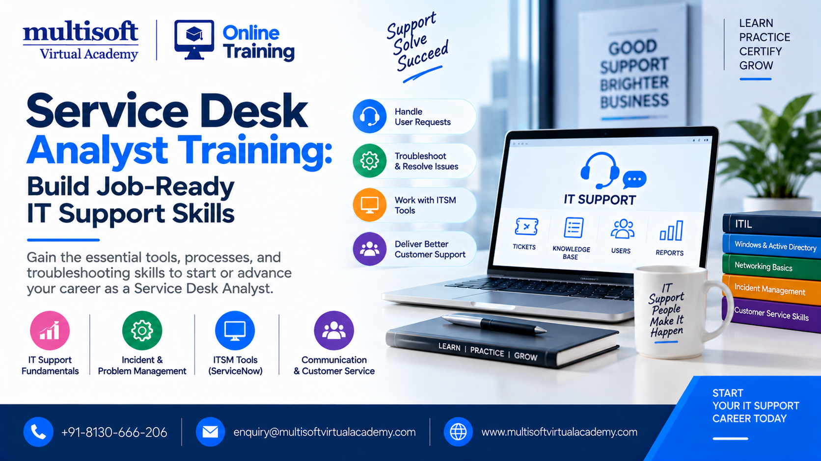 Service Desk Analyst Training: Build Job-Ready IT Support Skills